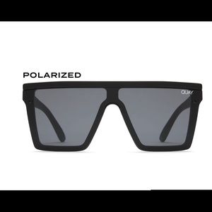 Quay Hindsight Black and Smoke Sunglasses